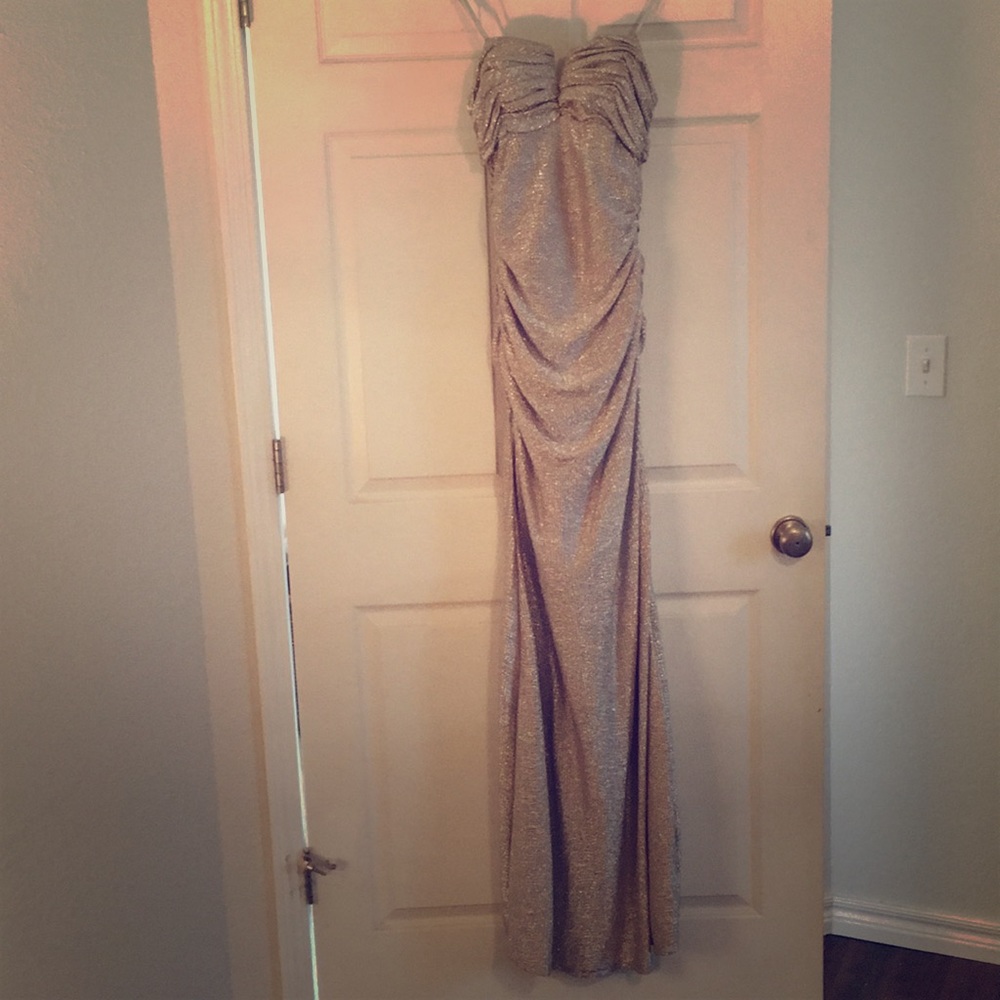 Strapless black tie gown. Only worn once!